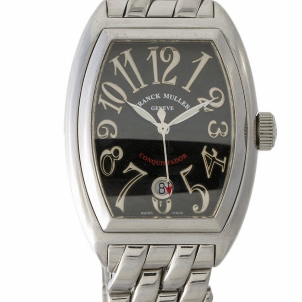 Franck Muller -Conquistador Silver and Black Men's Watch / MSRP  12,500